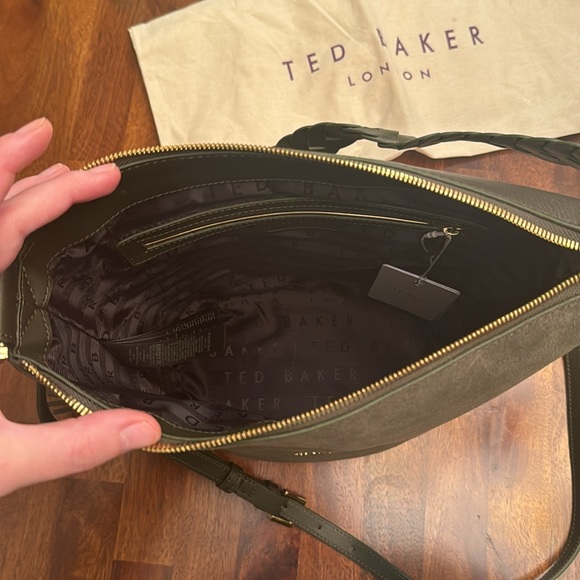 Ted Baker Rojin Leather/Suede Braided Strap Bucket Bag - Picture 10 of 12
